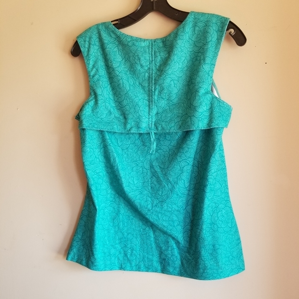 Merrell Tank Top Vented Halter Sporty Opti-wick UPF 50 Shirt Patterned Size XS